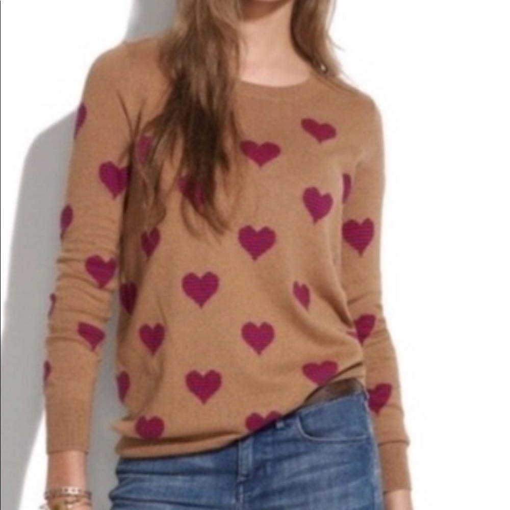 Madewell Wallace heart sweater